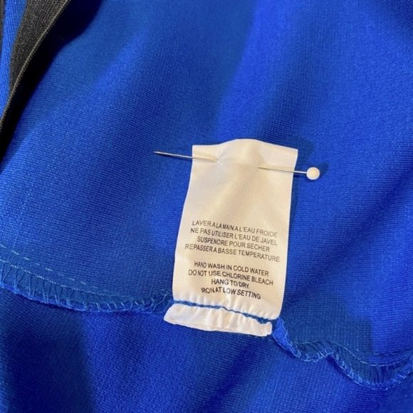 Addition Elle royal blue, black & white striped pencil skirt. Women's size 16 - Picture 7 of 10